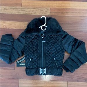 bebe quilted bomber jacket